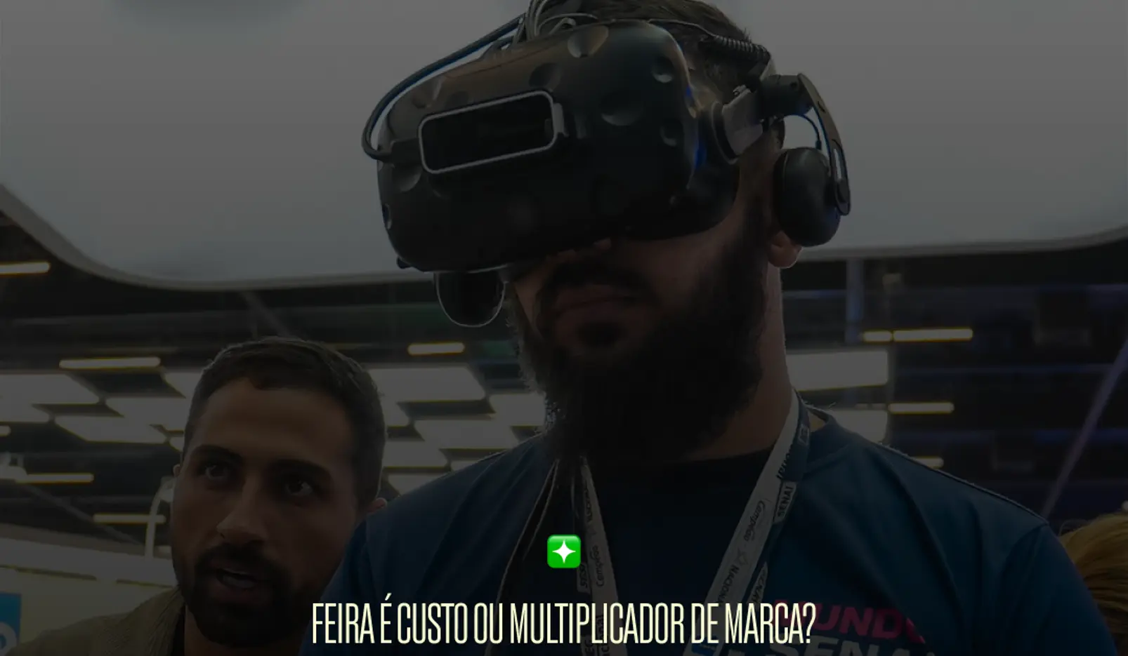 Capa editorial: feira é custo ou ativo e as três camadas comércio, marca e inteligência