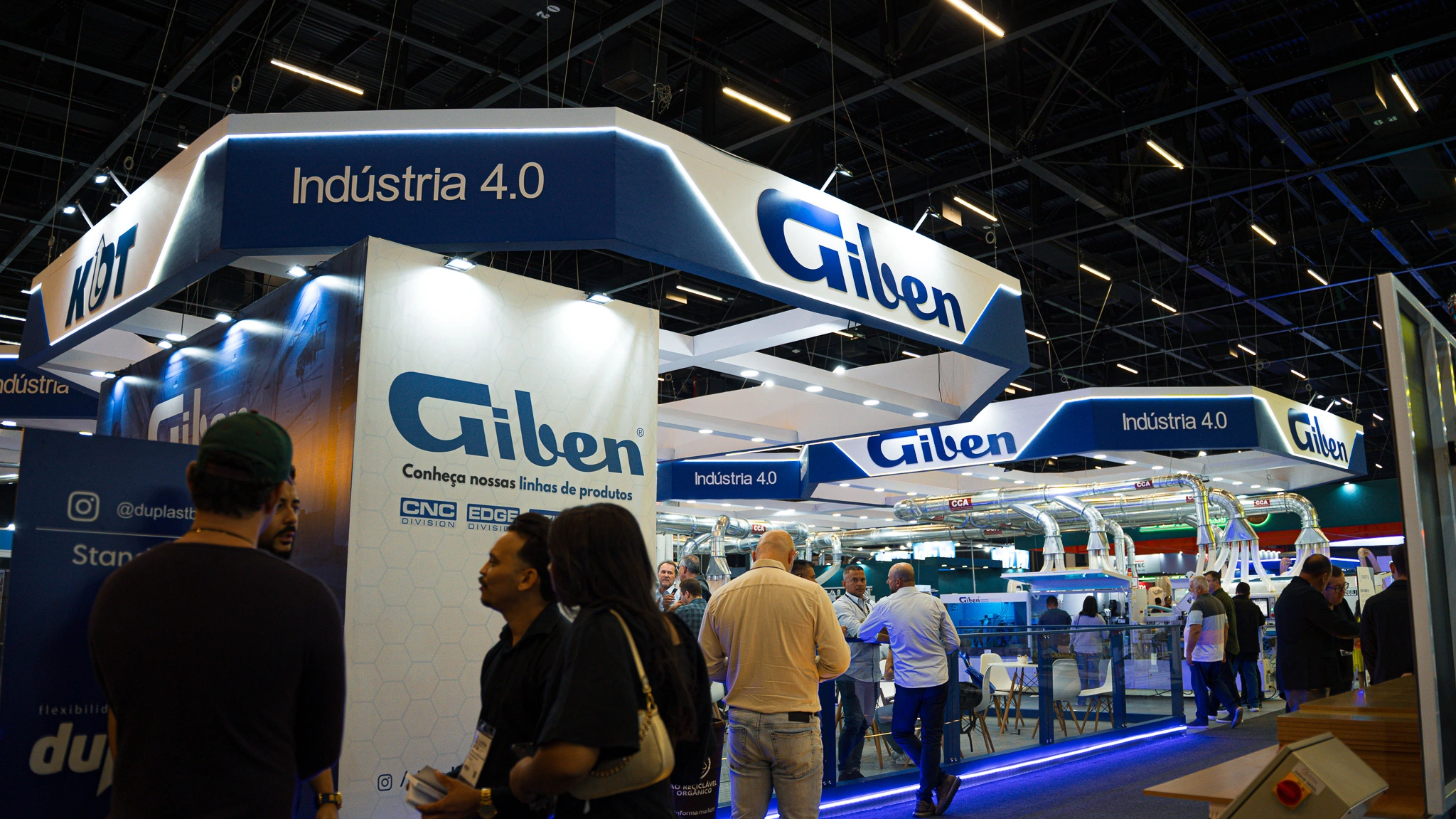 Visão geral do estande